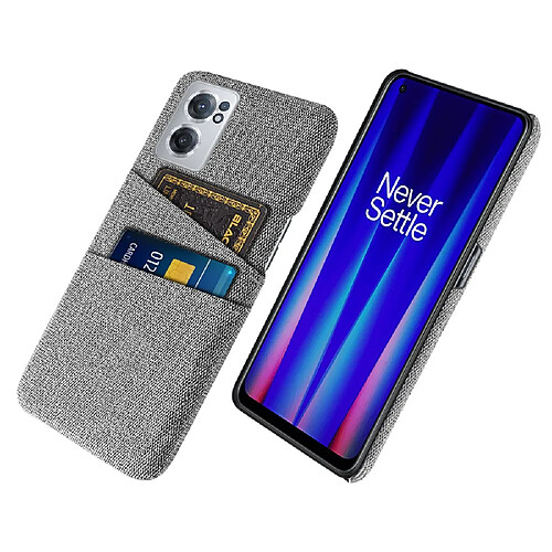 Coque en TPU anti-chocs avec porte-cartes, gris clair pour votre OnePlus Nord CE 2 5G