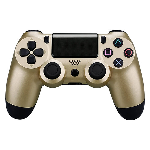 Manette de jeu PS4 Bluetooth sans fil Dual Axe 4 à six axes pour PS4/PS4 Slim/PS4 Pro Or