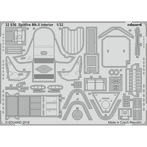 Spitfire Mk.II interior for Revell - 1:32e - Eduard Accessories