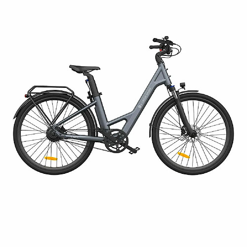 Vélo électrique ADO Air 28 Pro - Moteur 250W Batterie 36V9.6Ah Assisté Autonomie 100KM Freins à Disque Hydrauliques - Gris