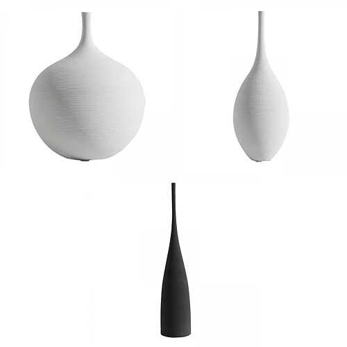 3x Minimalisme Fleur Vase Zen Bud Vase Table Centre De Table Vases Décor