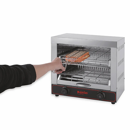 Toaster Professionnel avec 6 Pinces à Sandwich 3 Kw - Pujadas