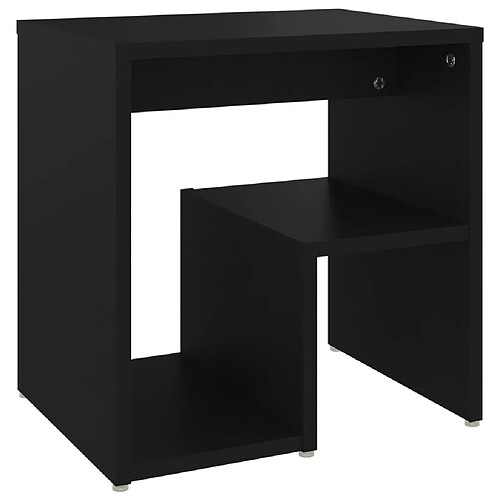 Maison Chic Table de chevet | Table de nuit Noir 40x30x40 cm Aggloméré -GKD64659