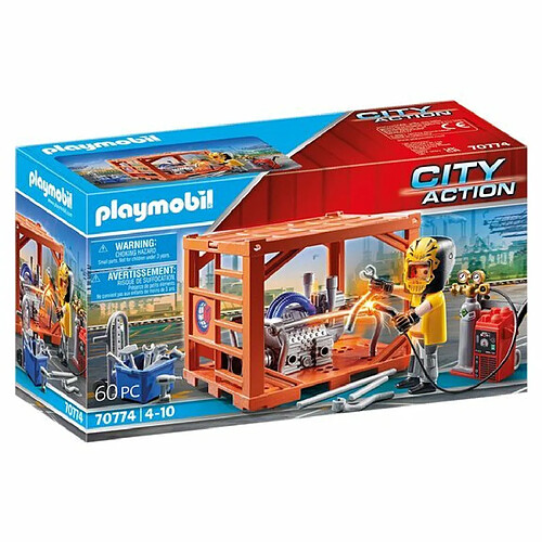 Playmobil® City Action Ouvrier et conteneur