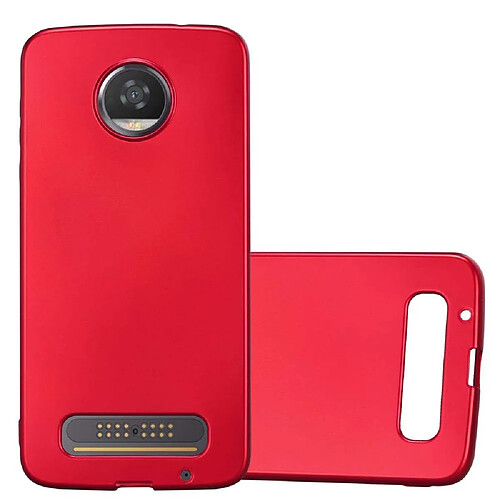 Cadorabo Coque Motorola MOTO Z2 Etui en Rouge