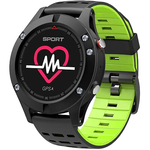 Chrono Montre de sport, Fitness Tracker , Smartwatch Moniteur de fréquence cardiaque et de sommeil avec écran couleur, podomètre étanche et compteur de calories pour Android iOS(Vert)