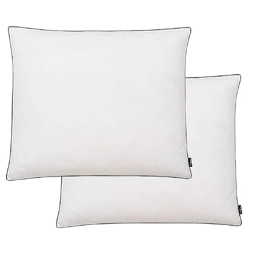 vidaXL Oreiller 2 pcs Remplissage de duvet léger 70 x 60 cm Blanc