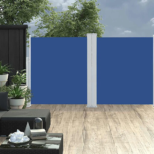 vidaXL Auvent latéral rétractable 170 x 600 cm Bleu