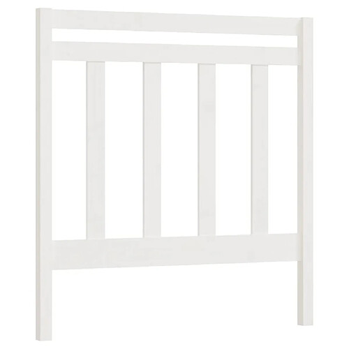 Maison Chic Tête de lit moderne pour chambre - Décoration de lit Blanc 106x4x100 cm Bois massif de pin -MN42639