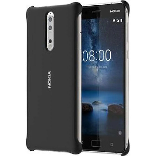 Nokia Soft Touch Case CC-801 für Nokia 8, Black