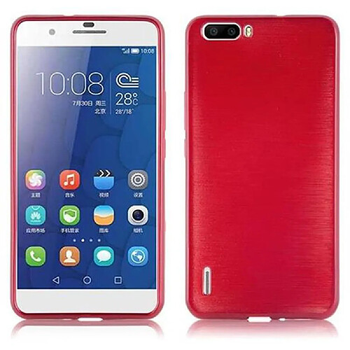 Cadorabo Coque Honor 6 PLUS Etui en Rouge