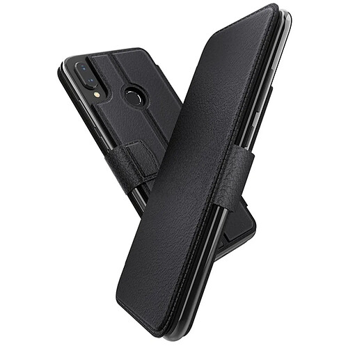 X-DORIA Étui pour Xiaomi Redmi Note 7 Folio AIR avec Porte-cartes et Fonction Stand Noir