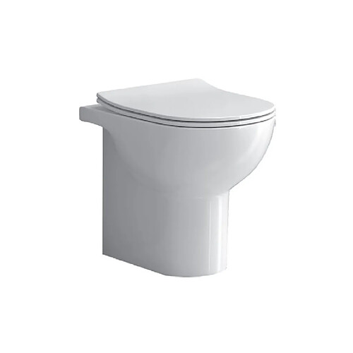 Karag Cuvette WC Rimless à poser EOLIS 52x36x40cm - avec abattant à frein de chute