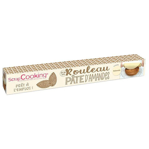 Scrapcooking Pâte d'amande en rouleau - Naturel - 300 g