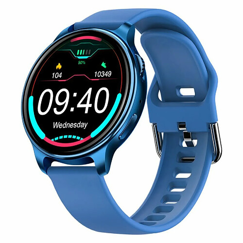 Lokmat Time2 Montre Intelligente Appel Bluetooth 19 Modes Sportifs Moniteur De Fréquence Cardiaque Smartwatch Bleu