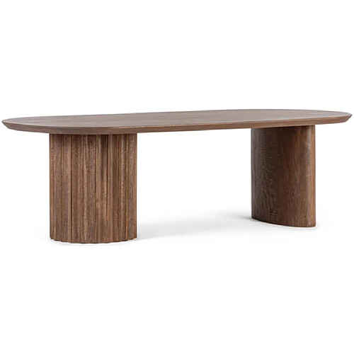 Mes Table basse 130x65x40 cm en manguier marron - POEK