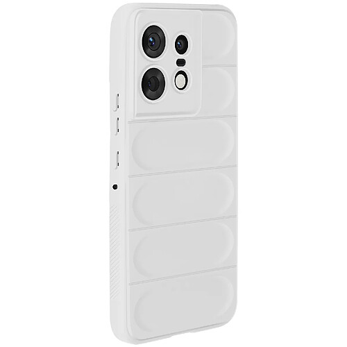 Avizar Coque pour Motorola Edge 50 Pro Antichoc Silicone Motif texturé 3D Blanc