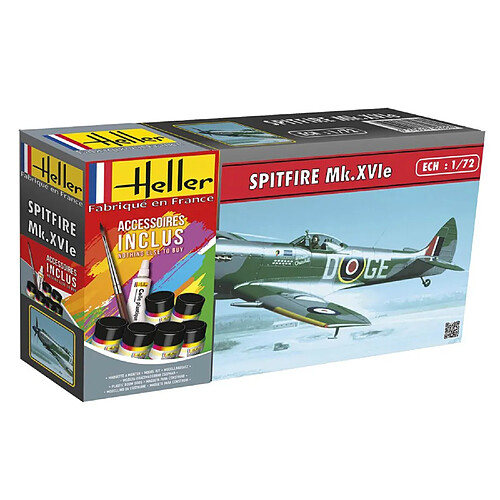 Heller Maquette Avion : Kit : Spitfire MK XVI et accessoires