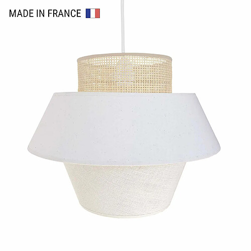 Lumisky Abat-jour intérieur CAROLINA Beige Coton D40CM