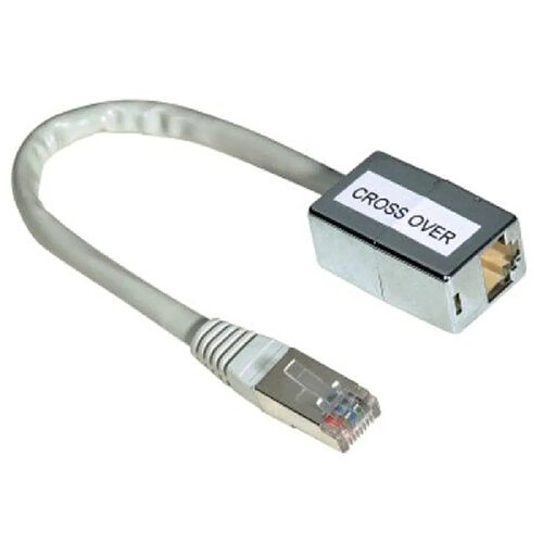 Hama Adaptateur M/F RJ45 pour convertir "droit" en "croisé" Gris