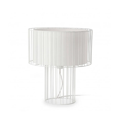 faro Lampe de table blanche Linda 1 ampoule