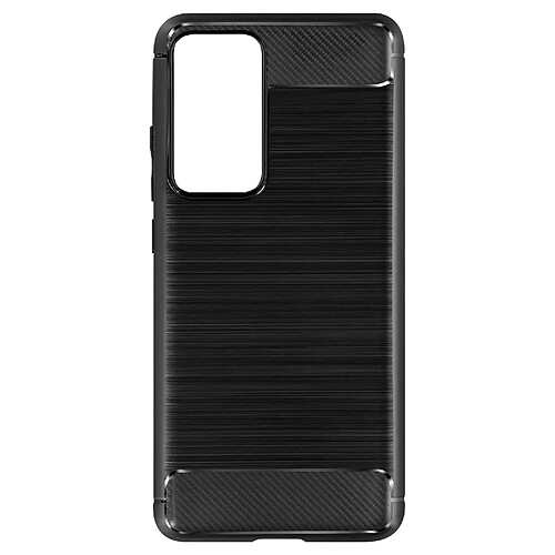 Avizar Coque Xiaomi 12 et 12X Renforcée Souple Carbone Effet Brossé Noir