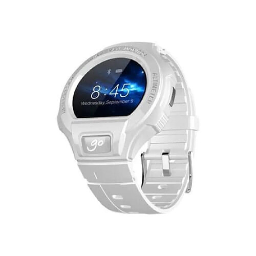 Alcatel OneTouch Go Watch Montre Connectée 1.22" Etanche Capteur de Fréquence Cardiaque Android iOS Blanc