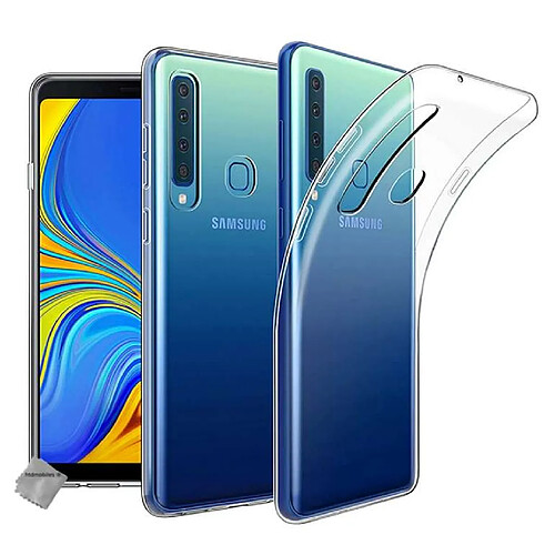 Htdmobiles Coque silicone gel fine pour Samsung Galaxy A9 (2018) + verre trempe - TPU TRANSPARENT