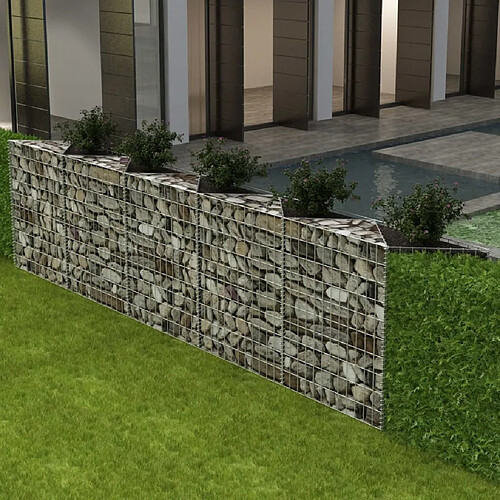 vidaXL Panier de gabion Acier galvanisé 300x30x100 cm