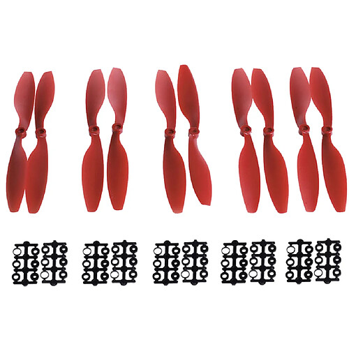 5pairs 1045 10x4.5 Cw / Ccw Hélice Prop Pour Rc Quadcopter Dji F450 Rouge