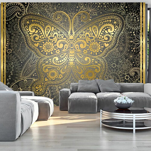 Paris Prix Papier Peint Golden Butterfly 70 x 100 cm