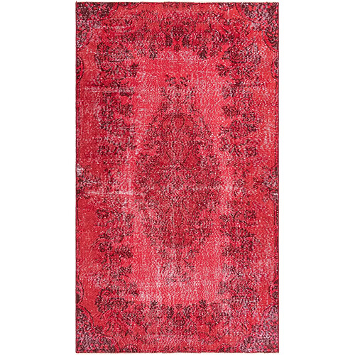 Vidal Tapis de laine 254x145 rouge Ultra Vintage