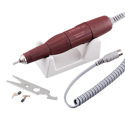 Universal Stylo de perçage de fil Puissant 210 102LN 45000rpm Poignée Foreuse à ongles Manucure Manucure Outil de manucure électrique(Rouge)