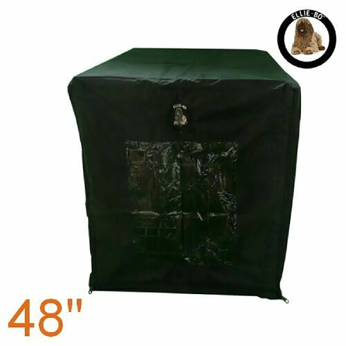 Ellie-Bo Housse imperméable Cage pour chien Noir Taille XXL 121,9 cm