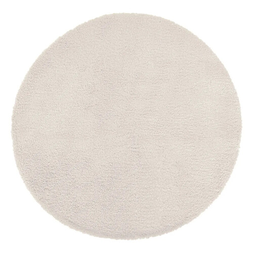 Atmosphera, Createur D'Interieur Tapis rond extra doux - Diam 80 cm - Ivoire