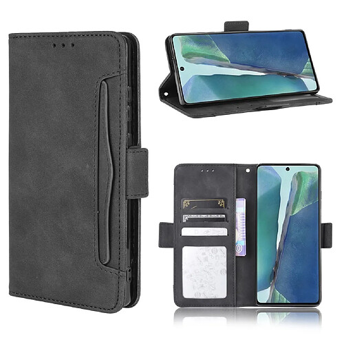 Etui en PU avec support noir pour votre Samsung Galaxy S20 Lite/S20 Fan Edition/FE 4G/5G