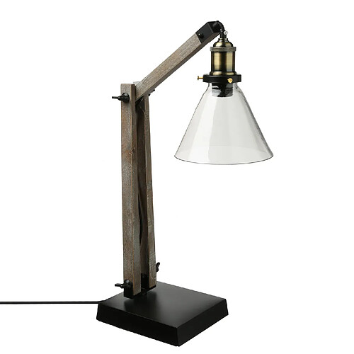 Atmosphera, Createur D'Interieur Lampe à poser rétro Alak - H. 59 cm - Noir