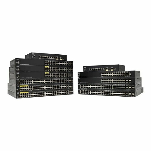 Cisco Systems Cisco Small Business SF350-24 Commutateur C3 Géré 24 x 10-100 + 2 x combo Gigabit Ethernet - SFP Gigabit + 2 x 1000Base-X…