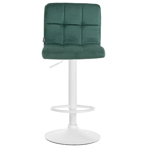 Non Tabouret de bar Peru velours blanc