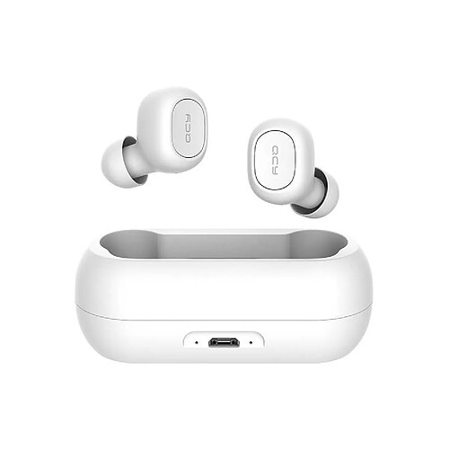 Écouteurs sans fil TWS QCY T1C Bluetooth V5.0 - Blanc