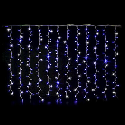 rideau raccordable - festilight master - 2 x 1.5 mètres - 240 led - bleu - pétillant - festilight 54412-12-w3-z