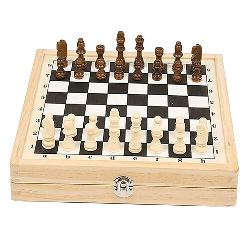 Rapide Sling Rondelle Jeu, En Bois Jeu de Table de Hockey, Baby-Foot Gagnant Jeu de Plateau pour Parent-Enfant, plié dans un Jeu D'échecs, 2 dans 1