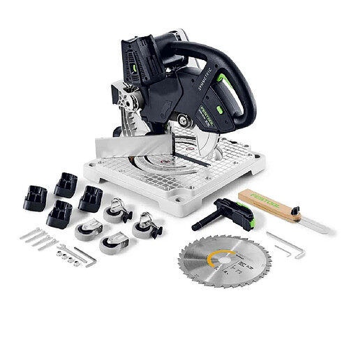 Festool SYMC 70 EB-Basic SYMMETRIC Scie à plinthes sans fil 36 V ( 2 x 18 V ) 216 mm ( 577424 ) Solo - sans batterie, sans