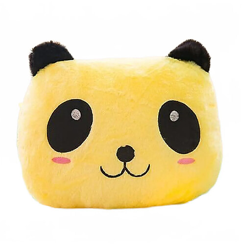 Universal Coussin lumineux créatif coussin panda - peluche animal jouet lumineux LED (jaune)