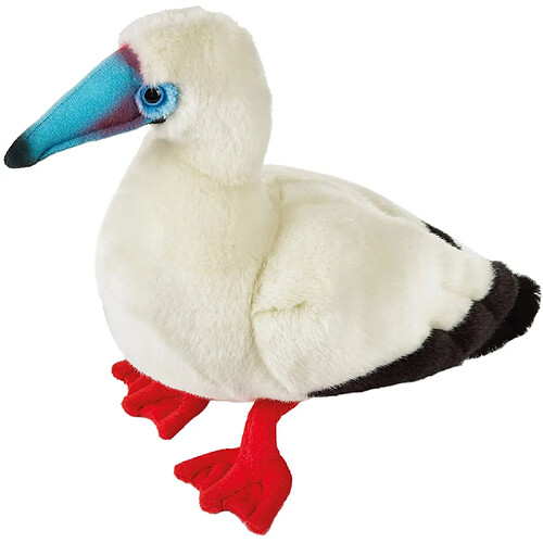 National Geographic peluche redlegged gentiane de 35 cm blanc bleu rouge