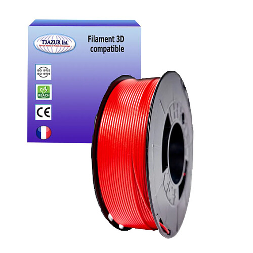 T3Azur Filament PLA 3D - Rouge