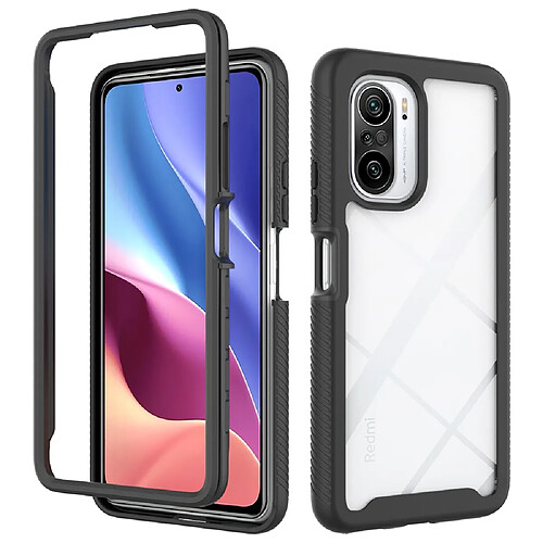 Coque en TPU + acrylique anti-rayures, antichoc, hybride noir pour votre Xiaomi Redmi K40/K40 Pro/Mi 11i/Poco F3/Mi 11X/Mi 11X Pro