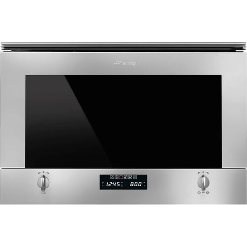 Smeg Micro ondes Grill Encastrable MP422X1, 22 litres, installation meuble haut