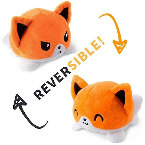 Universal (chien # a) mignon double face flip réversible licorne chat peluche humour poupée animaux et cadeaux jouets