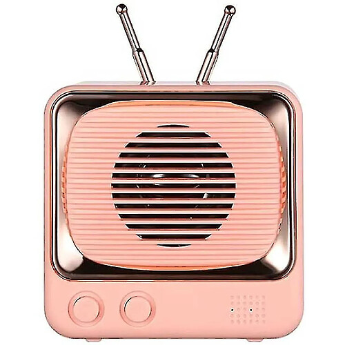 Universal Haut-parleur Bluetooth rétro, haut-parleur portable vintage portable portable fm radio mini-pink de haut-parleur